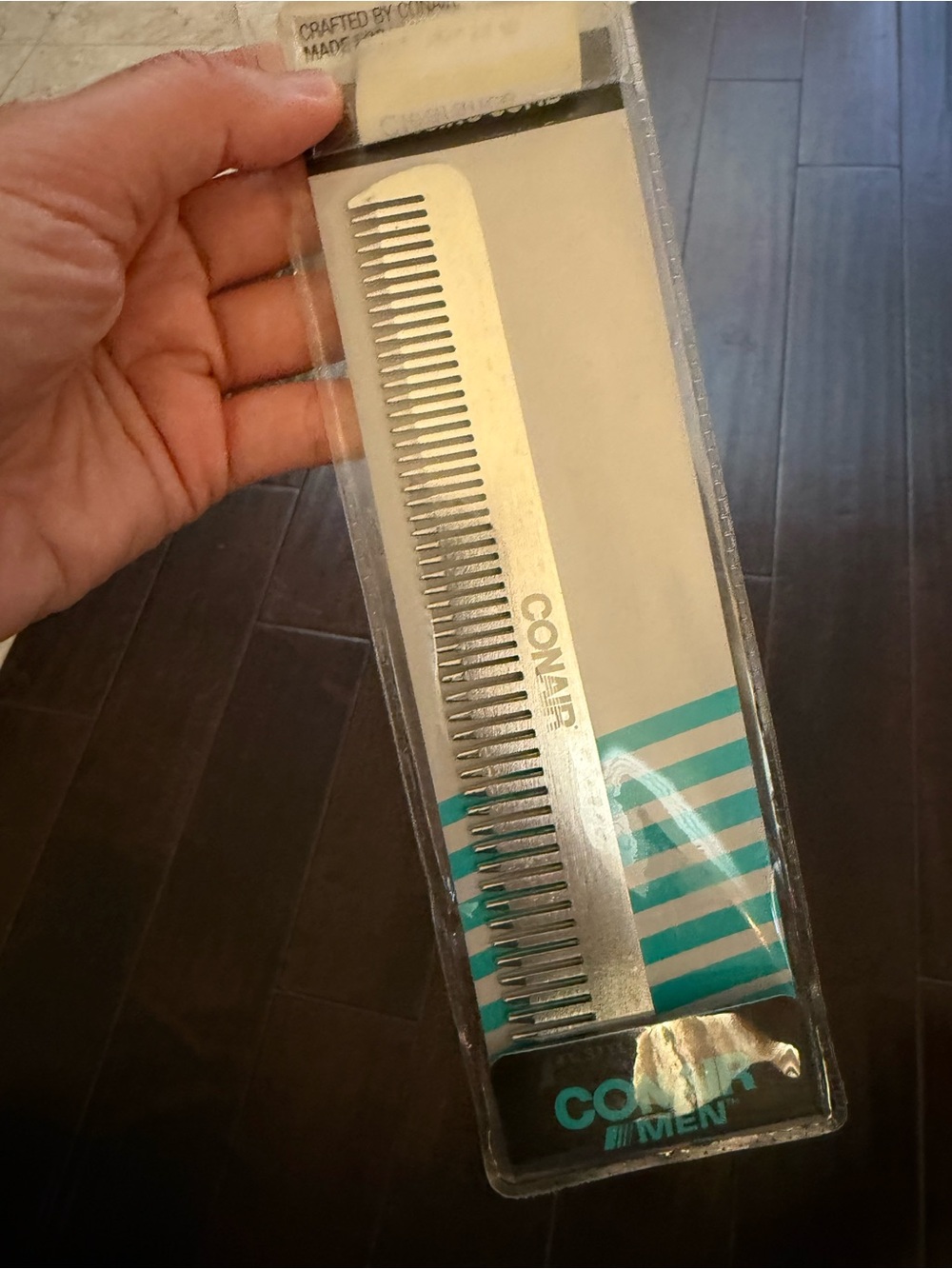 New Conair Men Stainless Steel Hair Comb - Silver